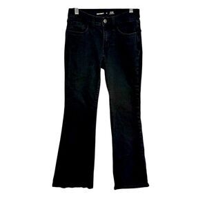 OLD NAVY | Big Girls Black Denim High Rise Stretch Flare Jeans Size 10